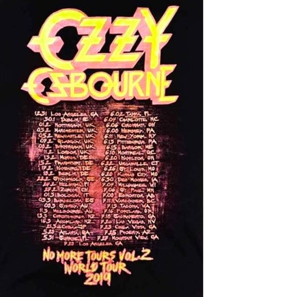 Ozzy Osbourne No More Tears Vol. 2 2019 Tour metal rock Official T-Shirt XL NWT - Picture 5 of 5